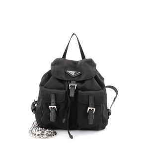 NWT Prada Convertible Chain Backpack Tessuto Mini